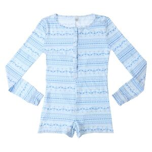 Holiday Long-Sleeve One Piece Pajama
